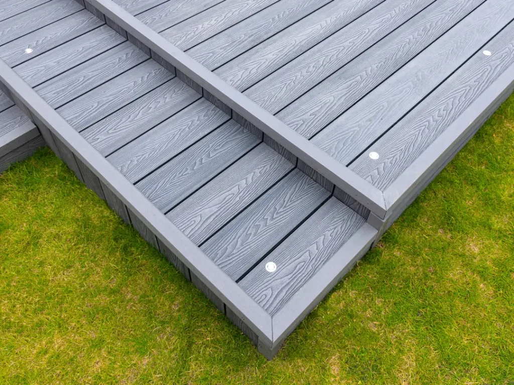 grey composite decking