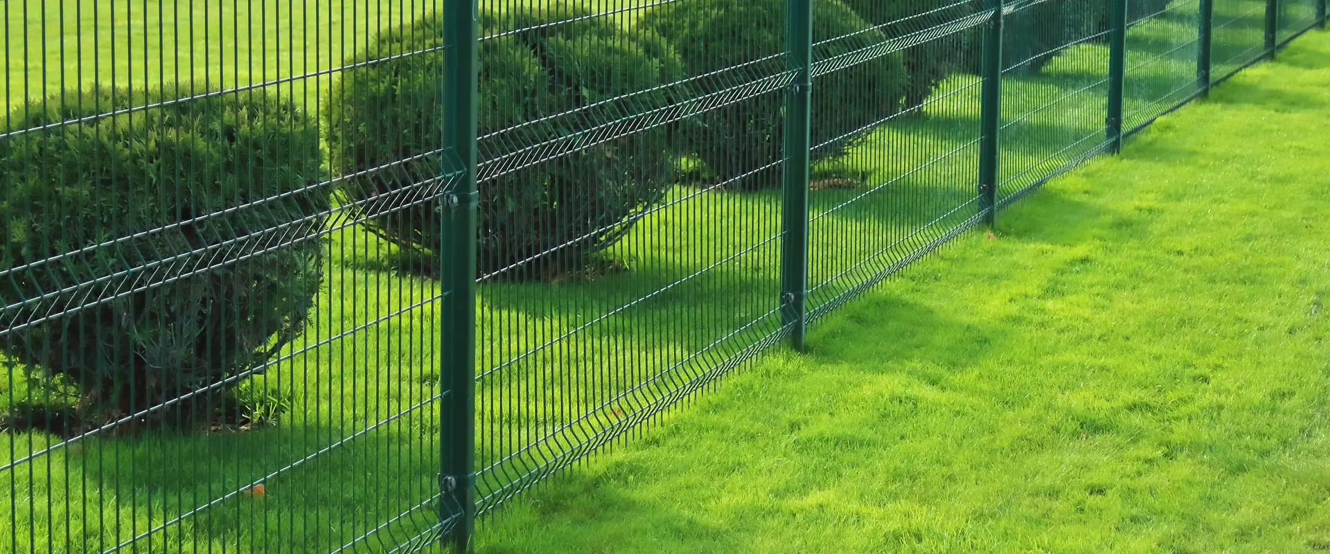 a green fenced in area
